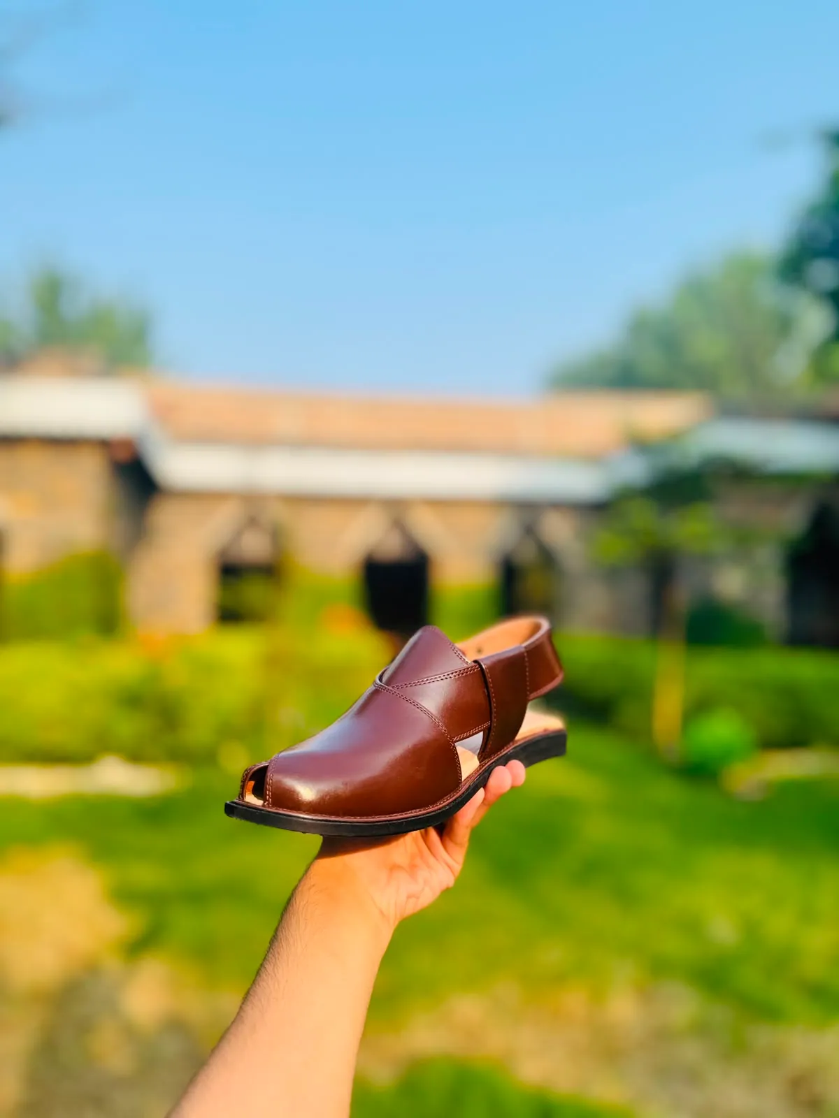 Khyber Peshawari chappal in Chestnut Brown — photo 10 of 10