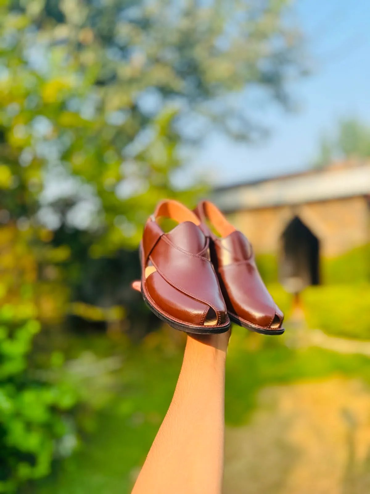 Khyber Peshawari chappal in Chestnut Brown — photo 6 of 10