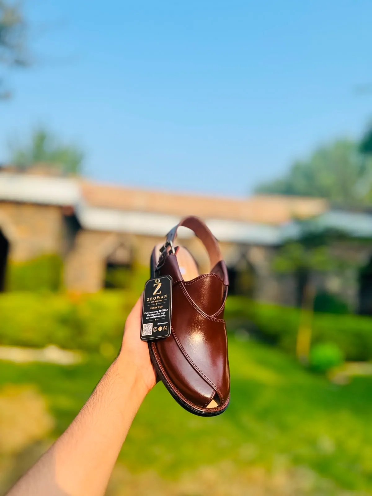 Khyber Peshawari chappal in Chestnut Brown — photo 8 of 10