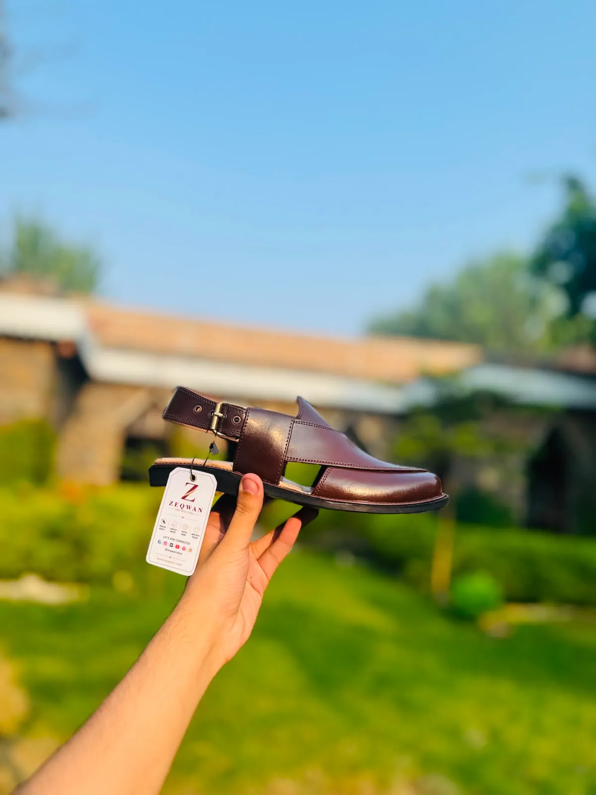 Khyber Peshawari chappal in Chestnut Brown — photo 9 of 10